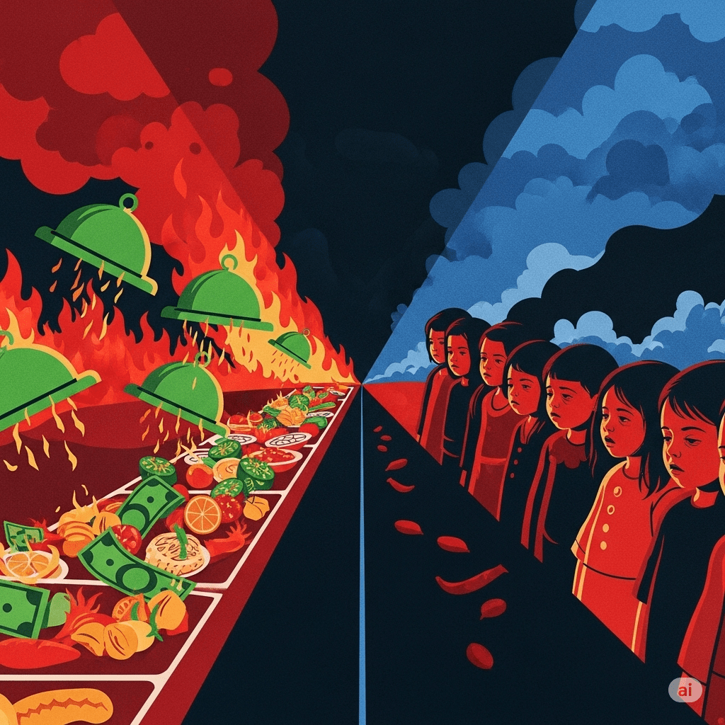 EUA gastarão US$ 100 mil para incinerar comida — valor suficiente para alimentar crianças em Gaza por uma&nbsp;semana