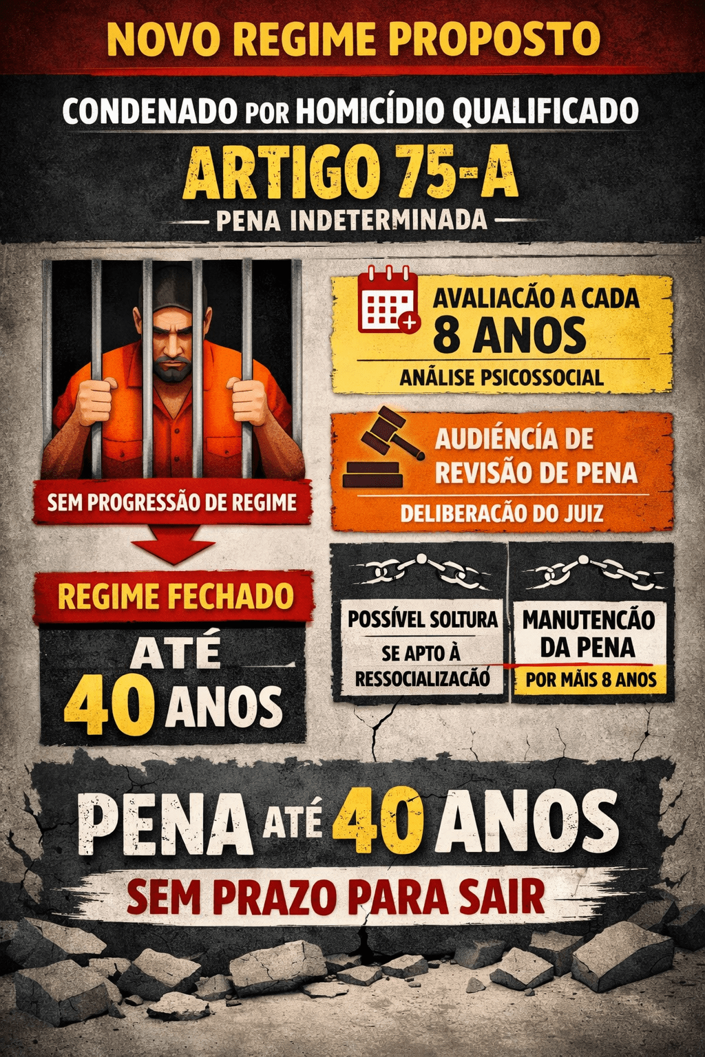 Prisão por tempo indeterminado: Uma possível solução para o&nbsp;Brasil.